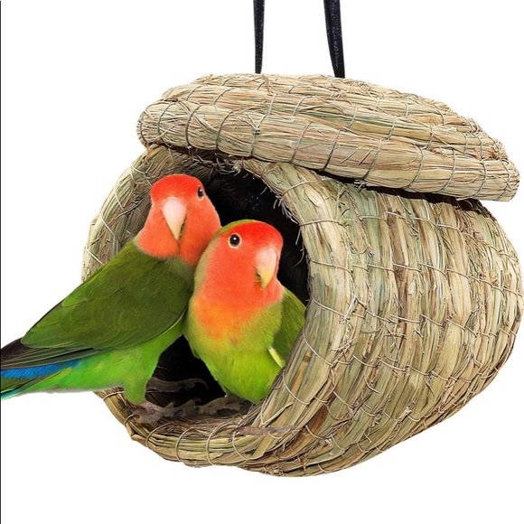 NestStraw, Woven Straw Nest Rattan BirdsNest Parrot Supplies brand new - Picture 5 of 7